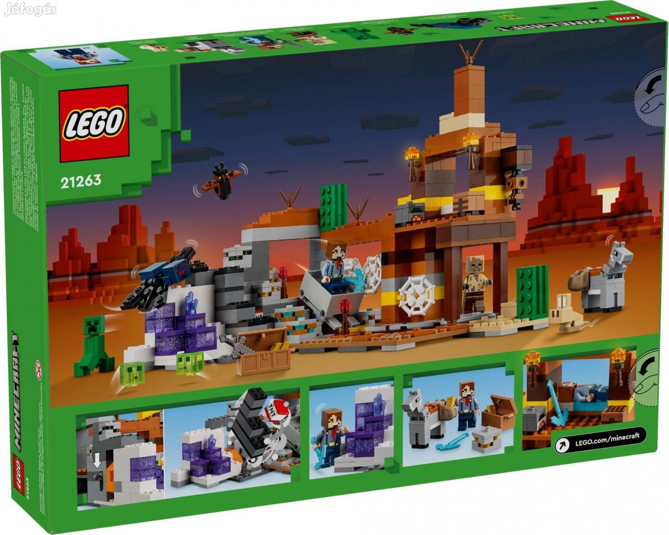 LEGO Minecraft 21263 The Badlands Mineshaft új, bontatlan