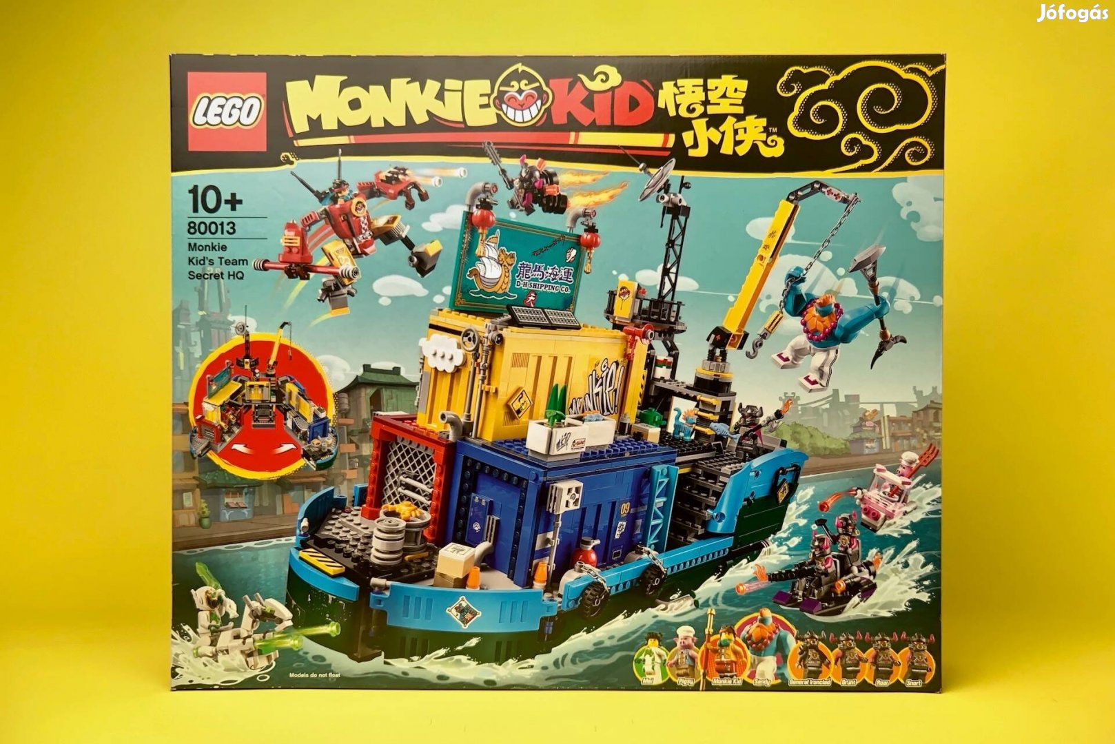 LEGO Monkie Kid 80013 Monkie Kid's Team Secret HQ, Új, Bontatlan