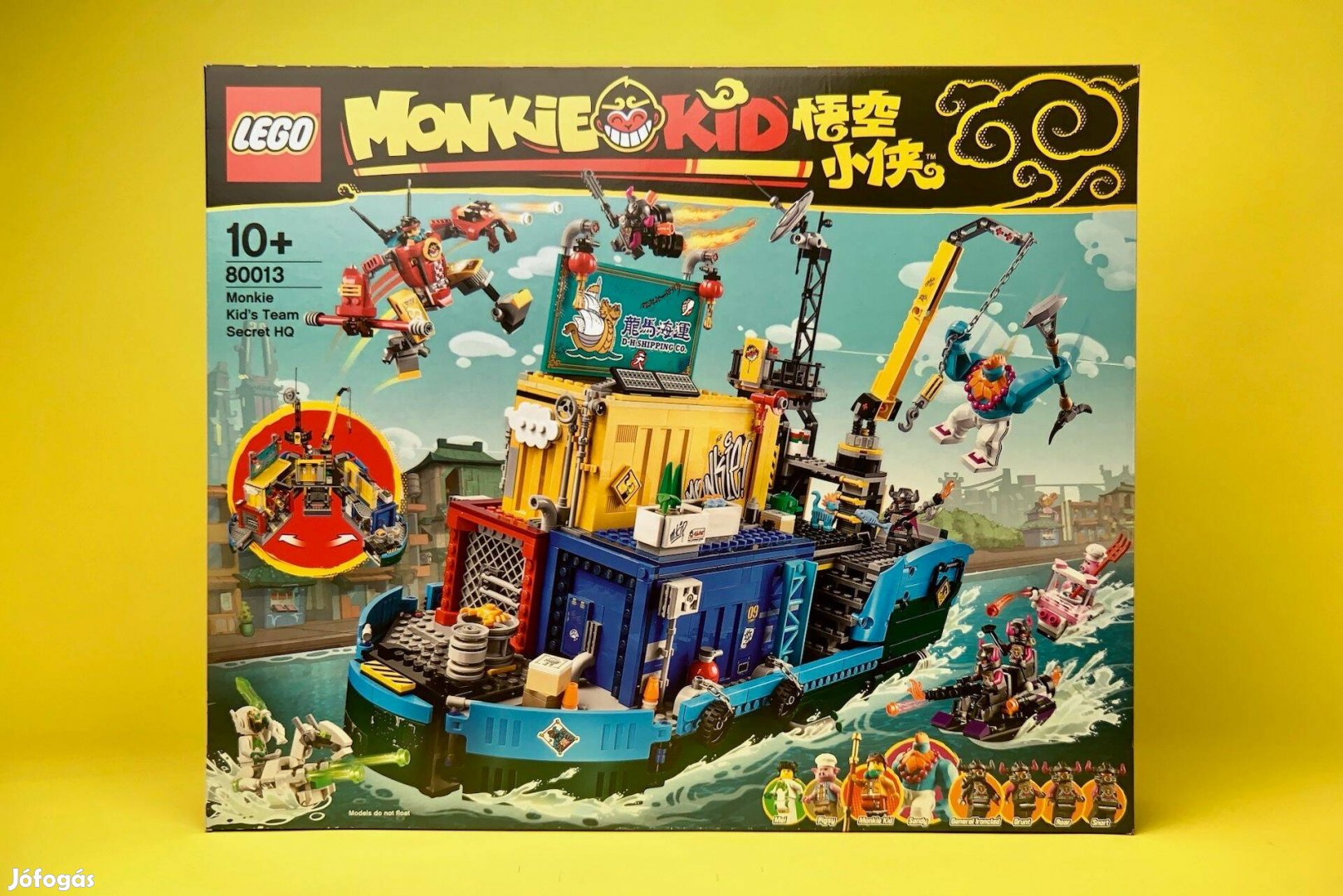 LEGO Monkie Kid 80013 Monkie Kid's Team Secret HQ, Új, Bontatlan