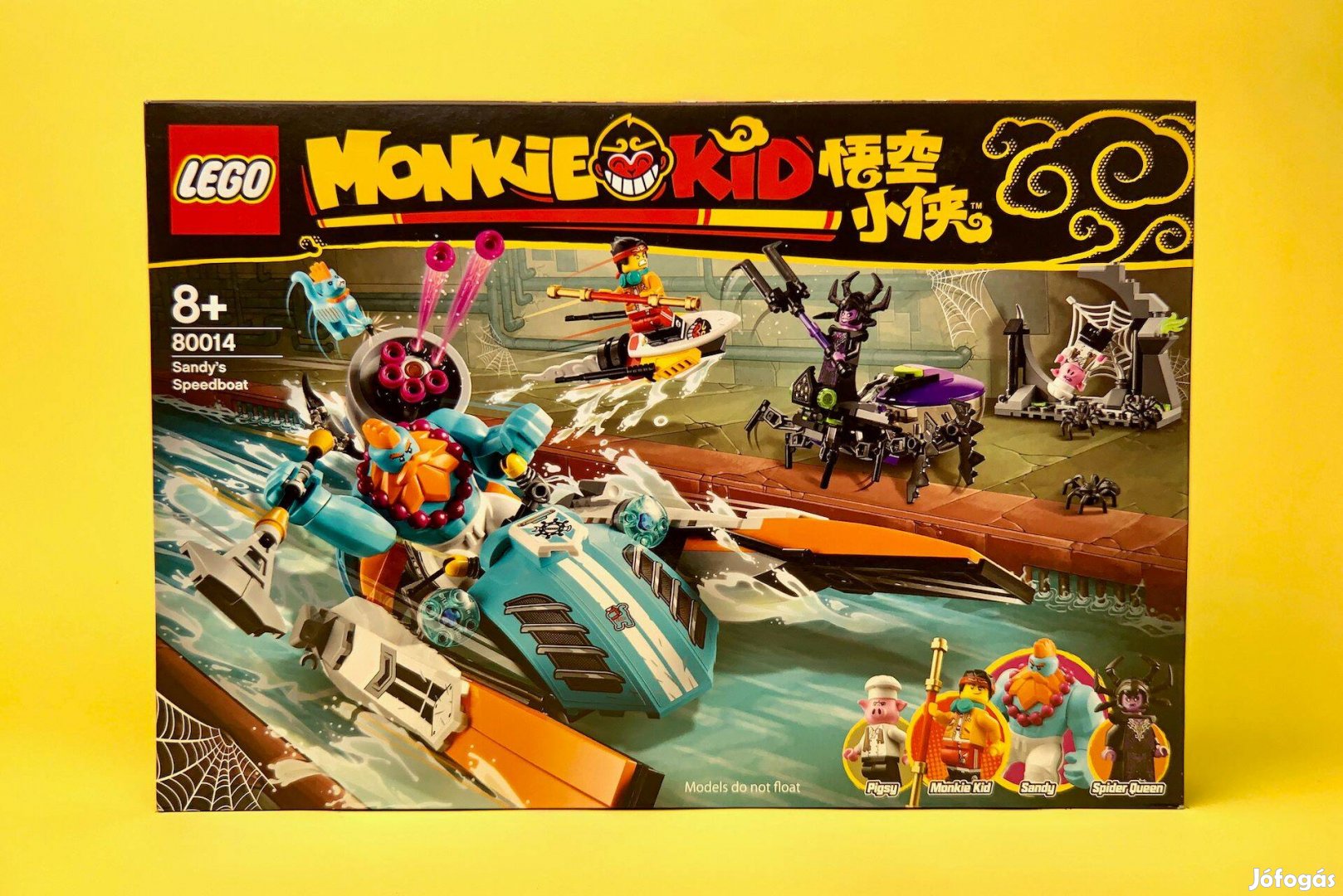 LEGO Monkie Kid 80014 Sandy's Speedboat, Új, Bontatlan