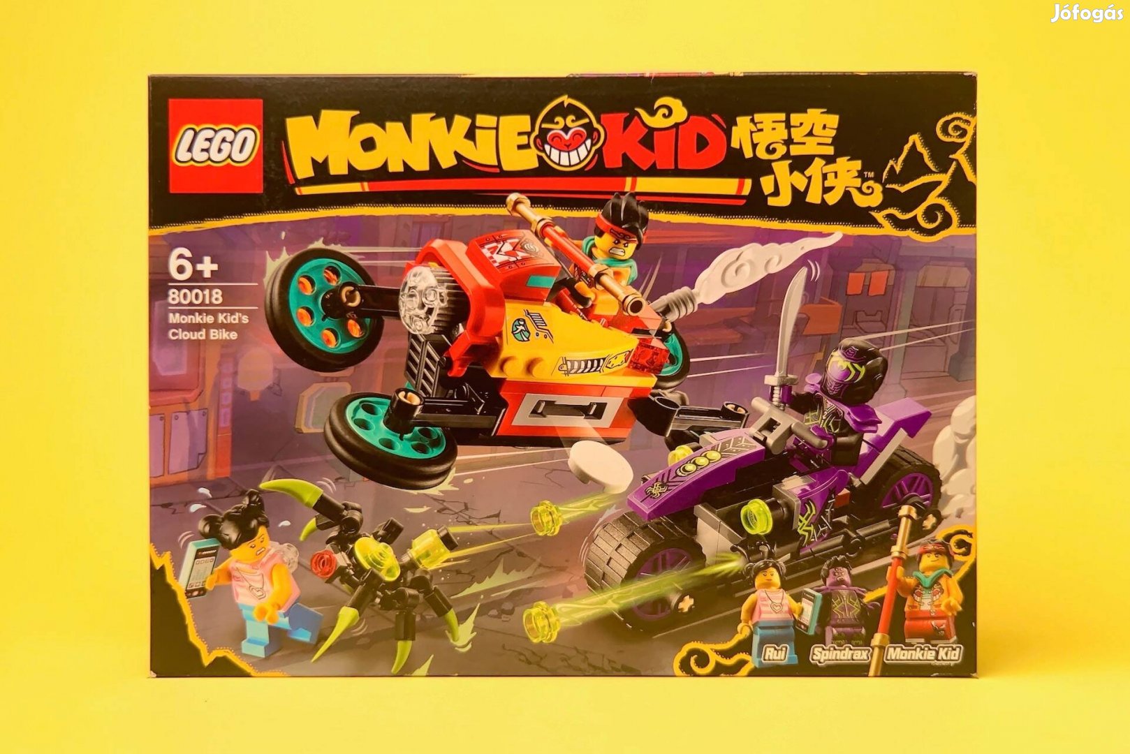 LEGO Monkie Kid 80018 Monkie Kids Cloud Bike, Új, Bontatlan