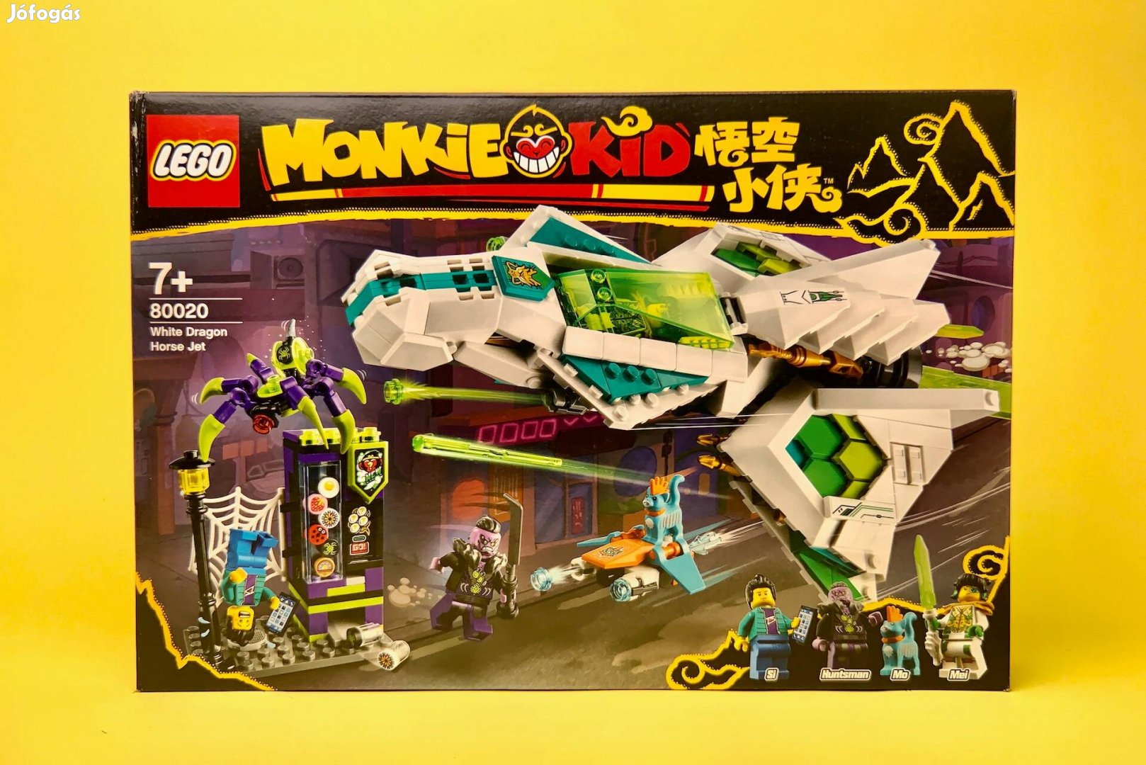 LEGO Monkie Kid 80020 White Dragon Horse Jet, Új, Bontatlan