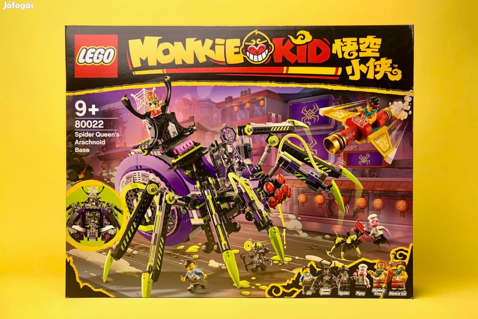 LEGO Monkie Kid 80022 Spider Queen pókhálószerű bázisa, Új, Bontatlan