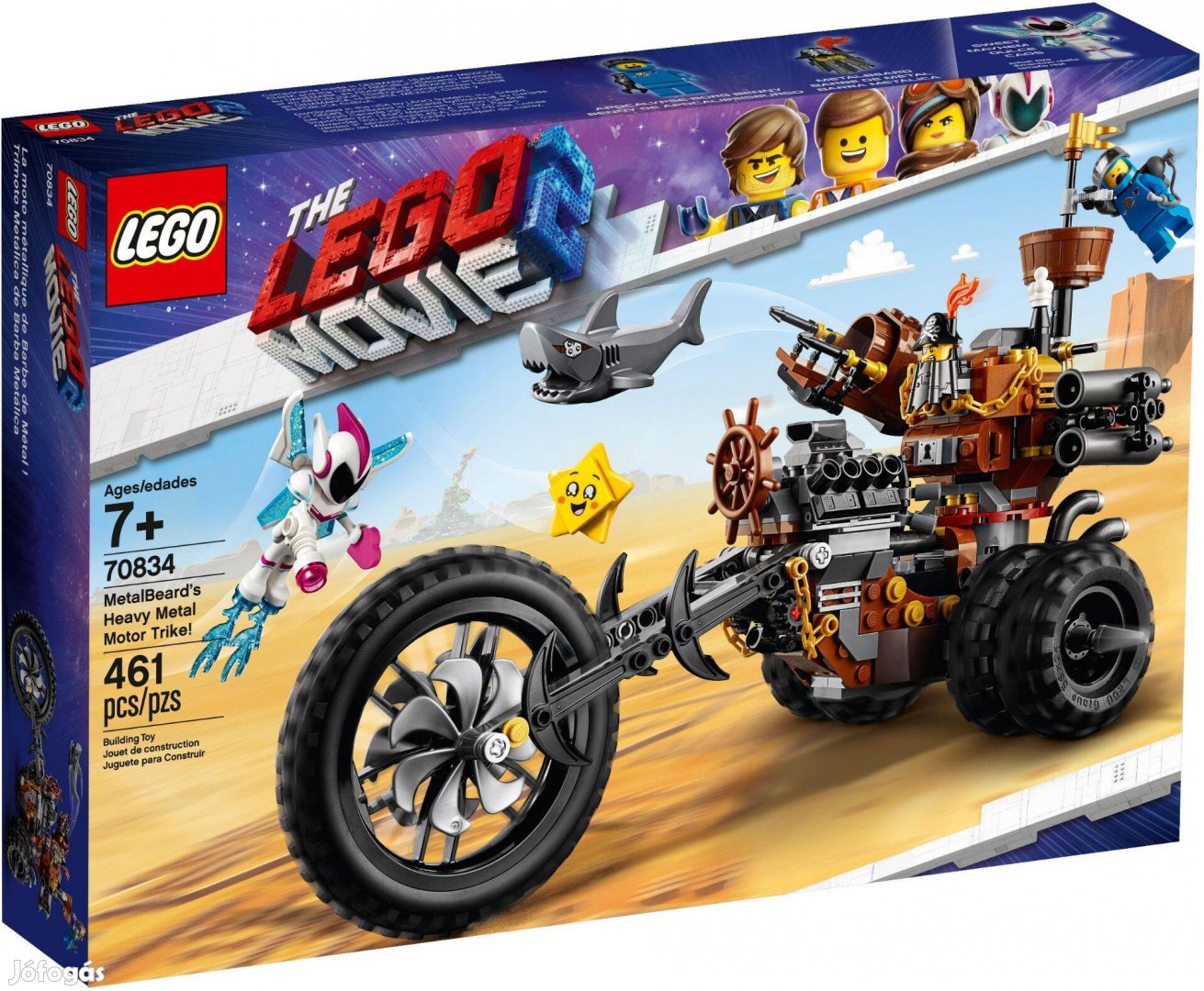 LEGO Movie 70834 Metalbeard's Heavy Metal Motor Trike! új, bontatlan