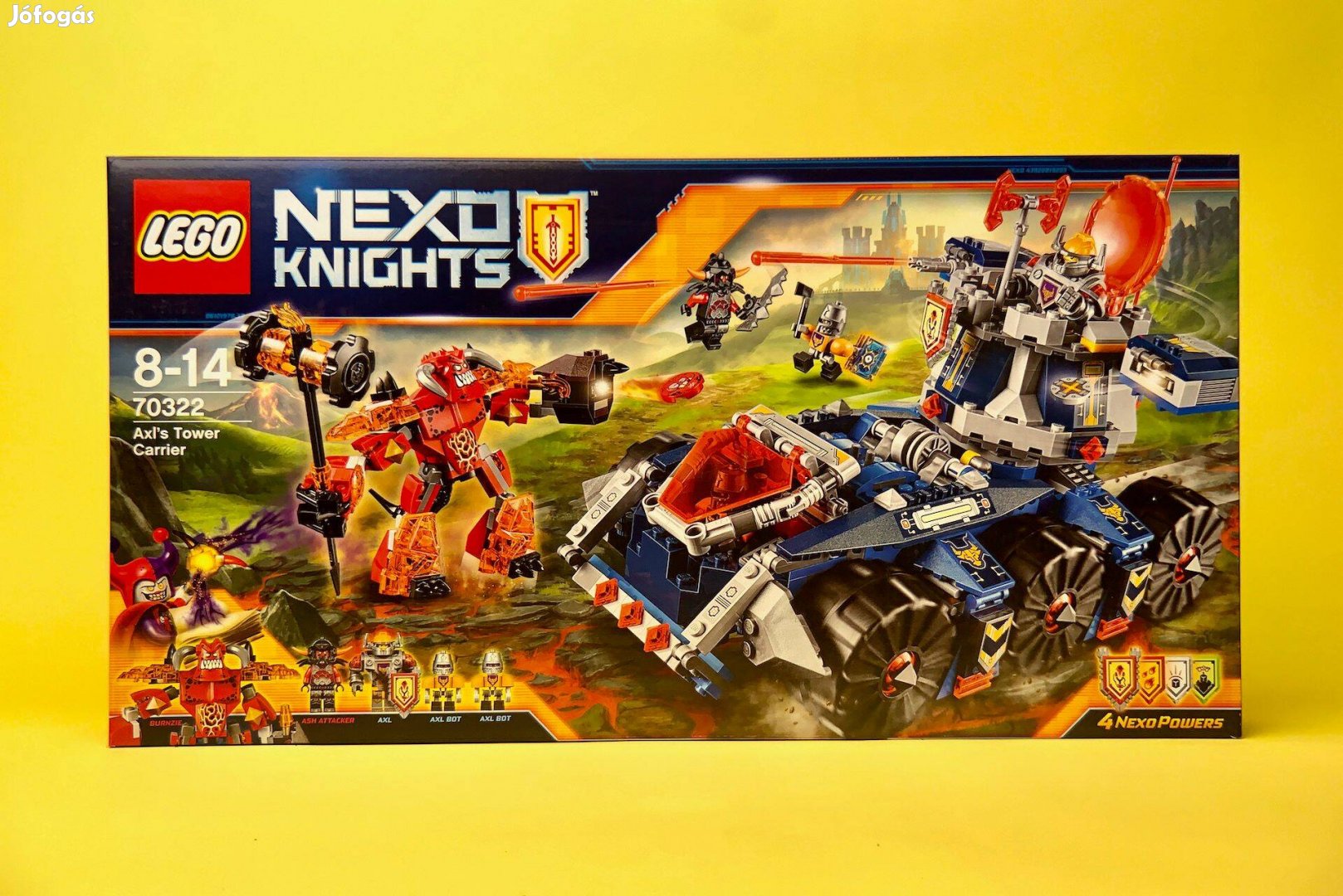 LEGO Nexo Knights 70322 Axl's Tower Carrier, Uj, Bontatlan