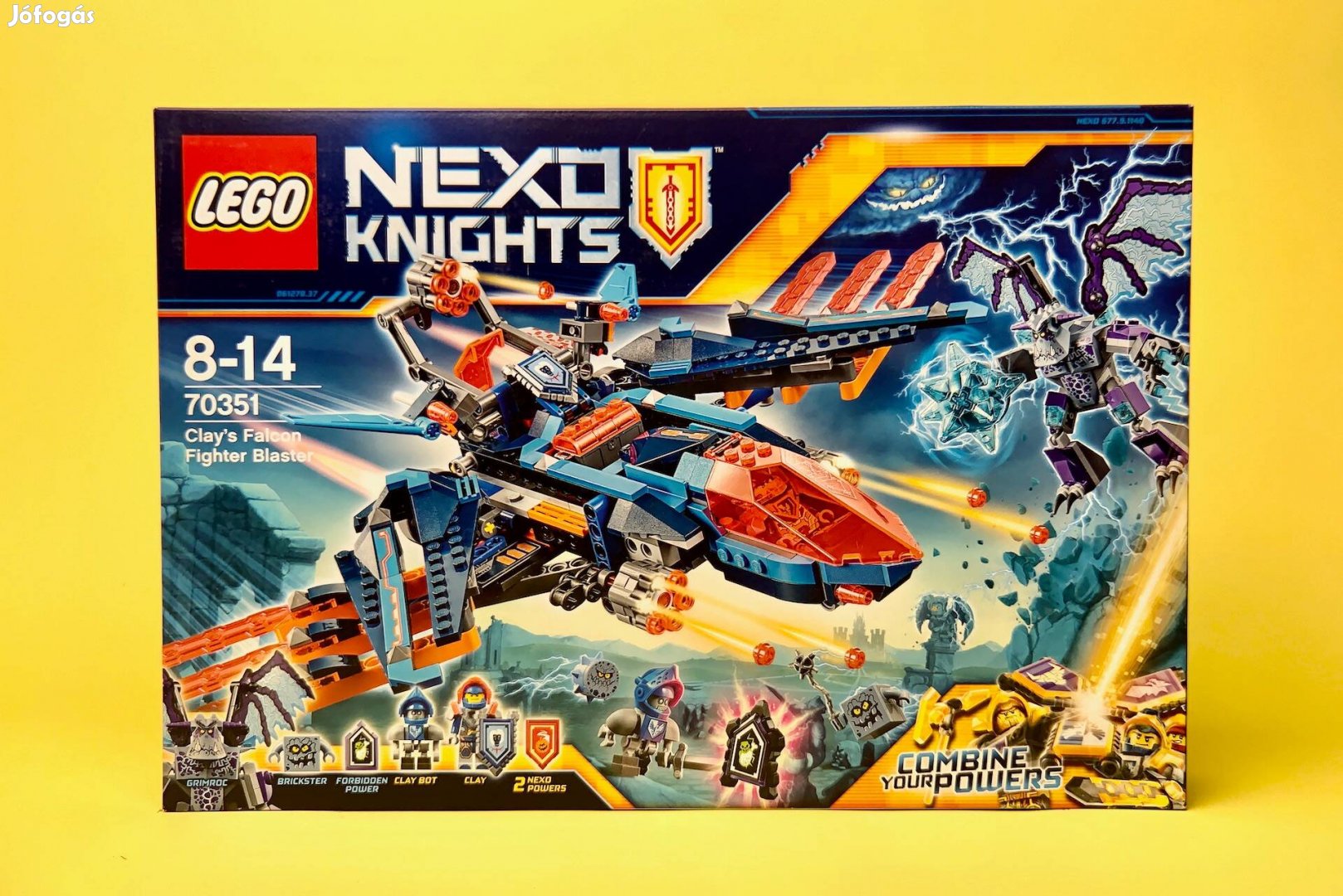 LEGO Nexo Knights 70351 Clay's Falcon Fighter Blaster, Uj, Bontatlan