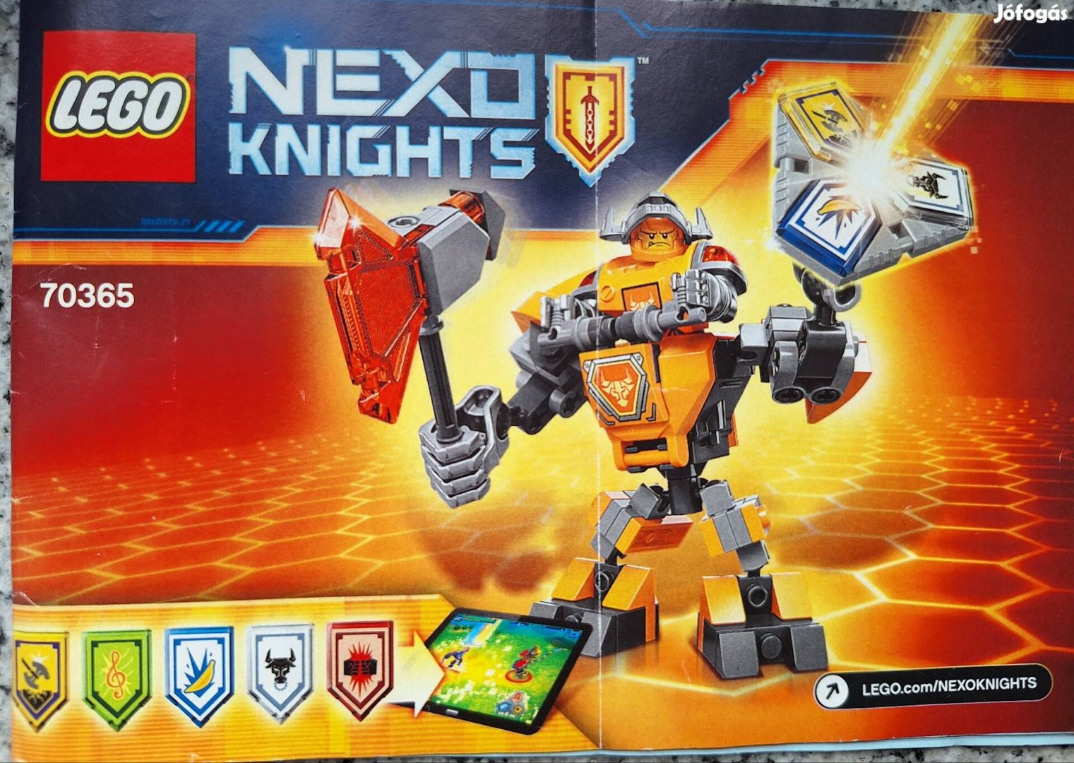 LEGO Nexo Knights 70365 Axl harci öltözéke