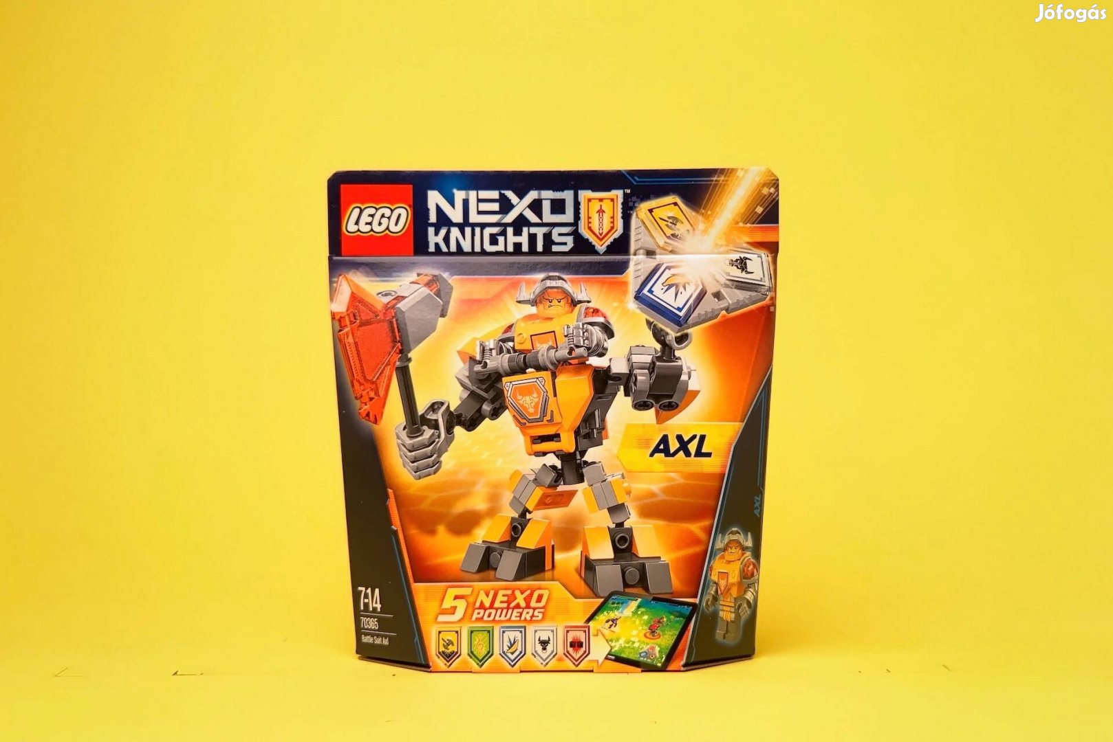 LEGO Nexo Knights 70365 Battle Suit Axl, Új, Bontatlan