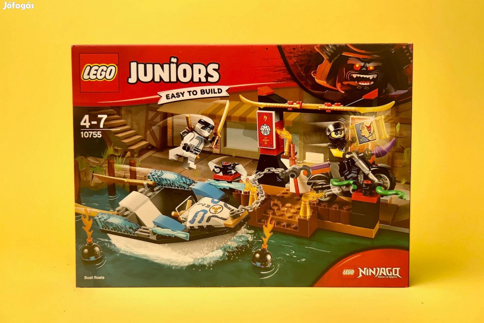 LEGO Ninjago 10755 Zane's Ninja Boat Pursuit, Uj, Bontatlan