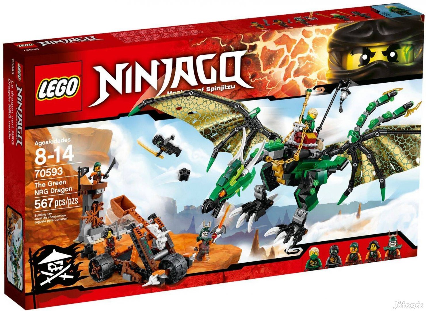LEGO Ninjago 70593 The Green Nrg Dragon bontatlan, új