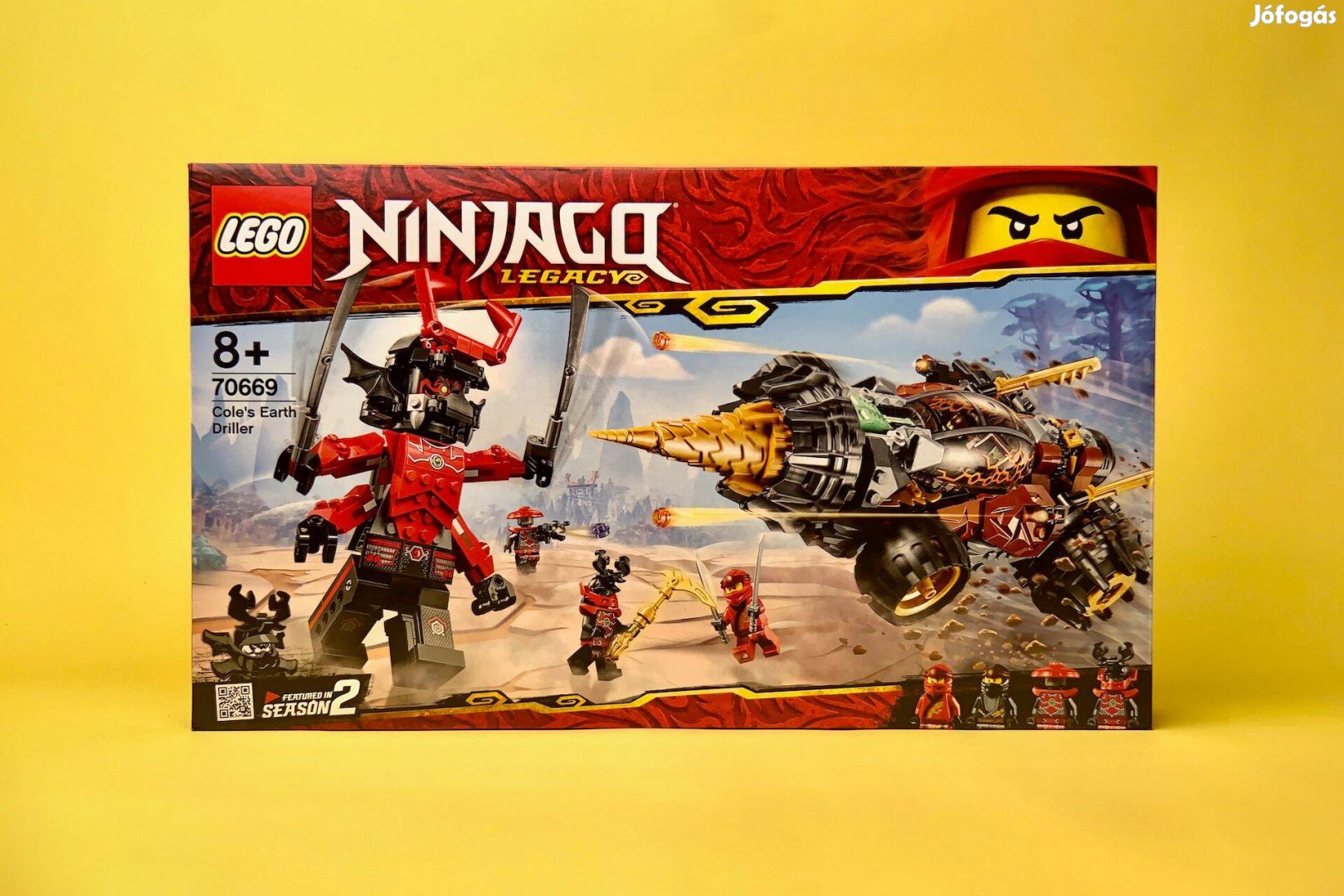 LEGO Ninjago 70669 Cole's Earth Driller, Új, Bontatlan