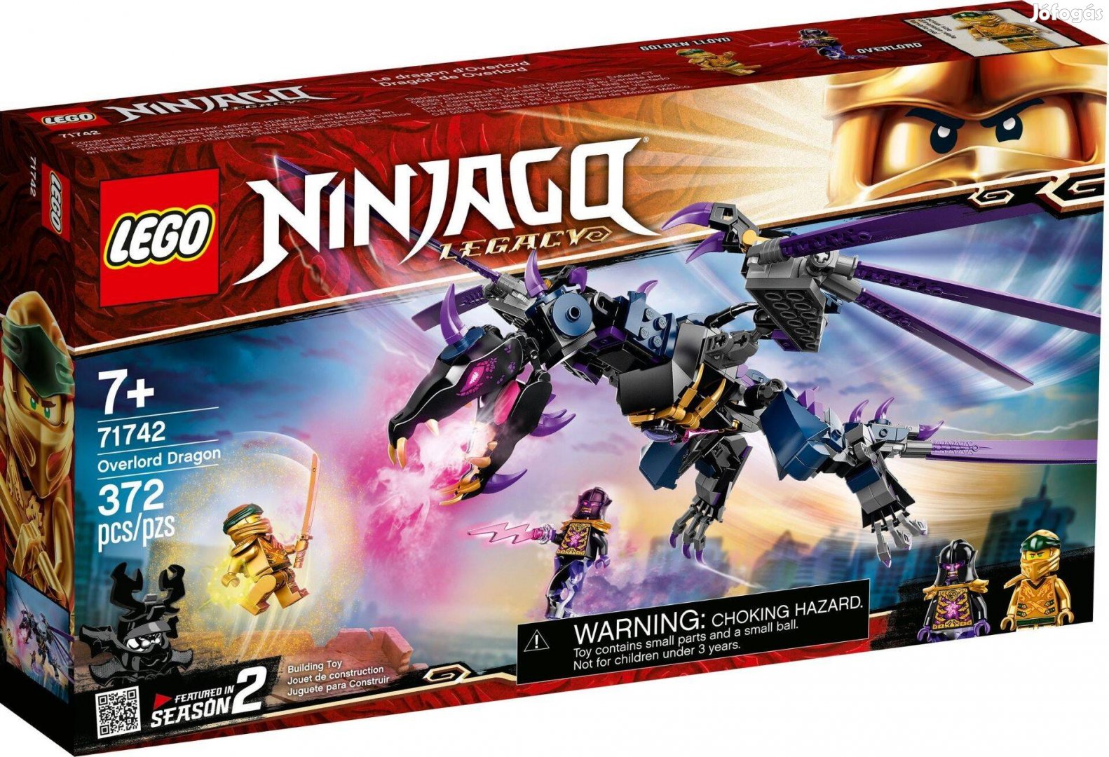 LEGO Ninjago 71742 Overlord Dragon új, bontatlan