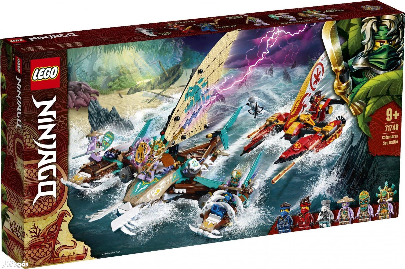 LEGO Ninjago 71748 Catamaran Sea Battle új, bontatlan