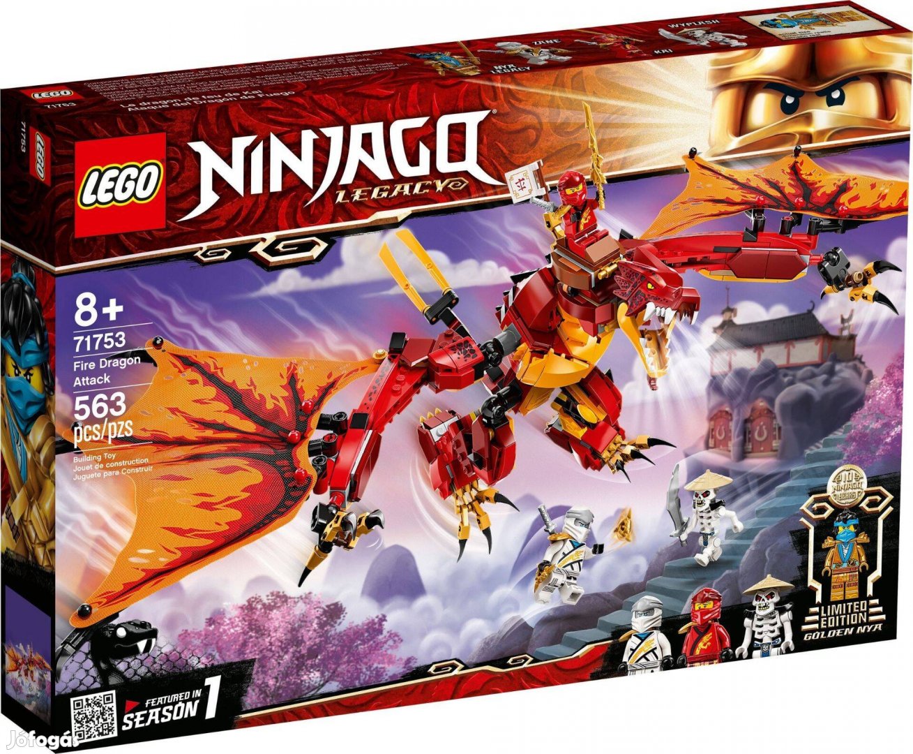 LEGO Ninjago 71753 Fire Dragon Attack új, bontatlan