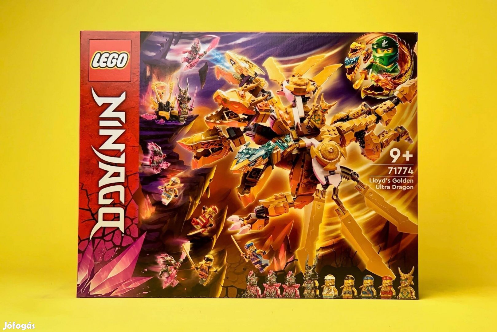 LEGO Ninjago 71774 Lloyd's Golden Ultra Dragon, Új, Bontatlan