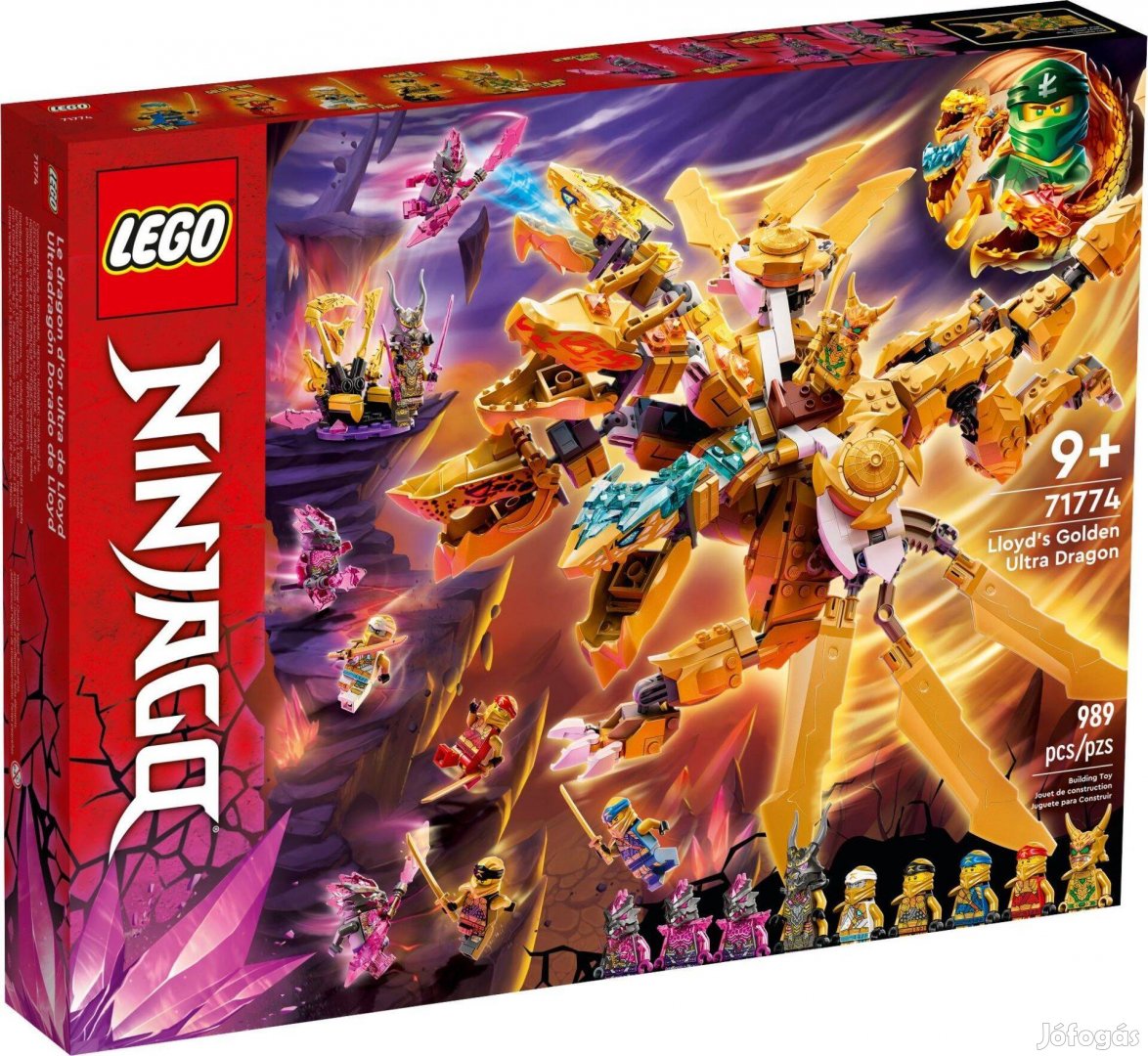 LEGO Ninjago 71774 Lloyd's Golden Ultra Dragon új, bontatlan