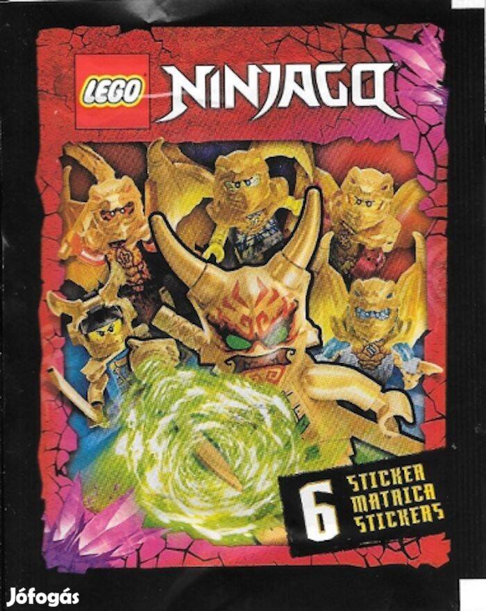 LEGO Ninjago Crystalized 6db-os Collectible Sticker matrica csomag Új