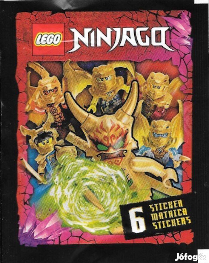 LEGO Ninjago Crystalized 6db-os Collectible Sticker matrica csomag Új