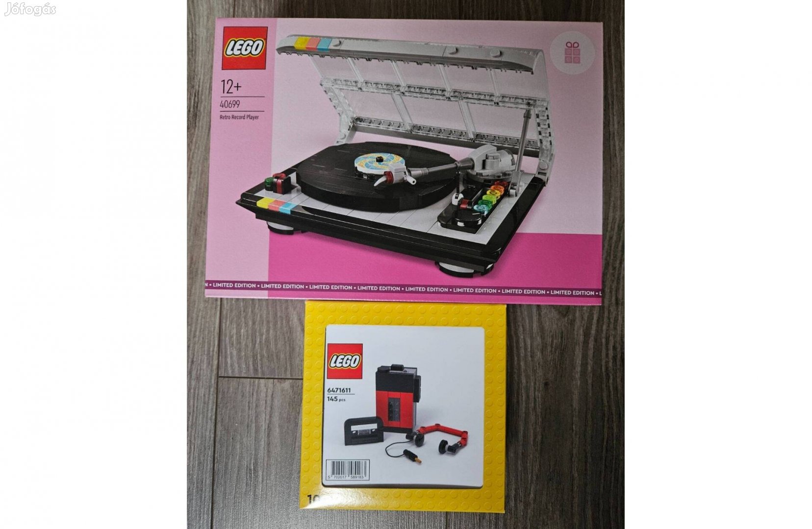 LEGO Retró lemezjátszó 40699 és Cassette Player 5007869 új eladó!