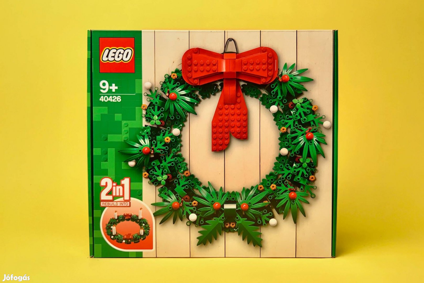 LEGO Seasonal 40426 Christmas Wreath 2-in-1, Új, Bontatlan