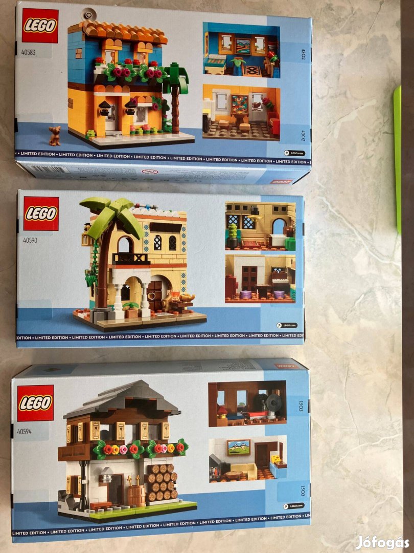 LEGO Seasonal 40583 , 40590, 40594 Házak a nagyvilágban 1-2-3