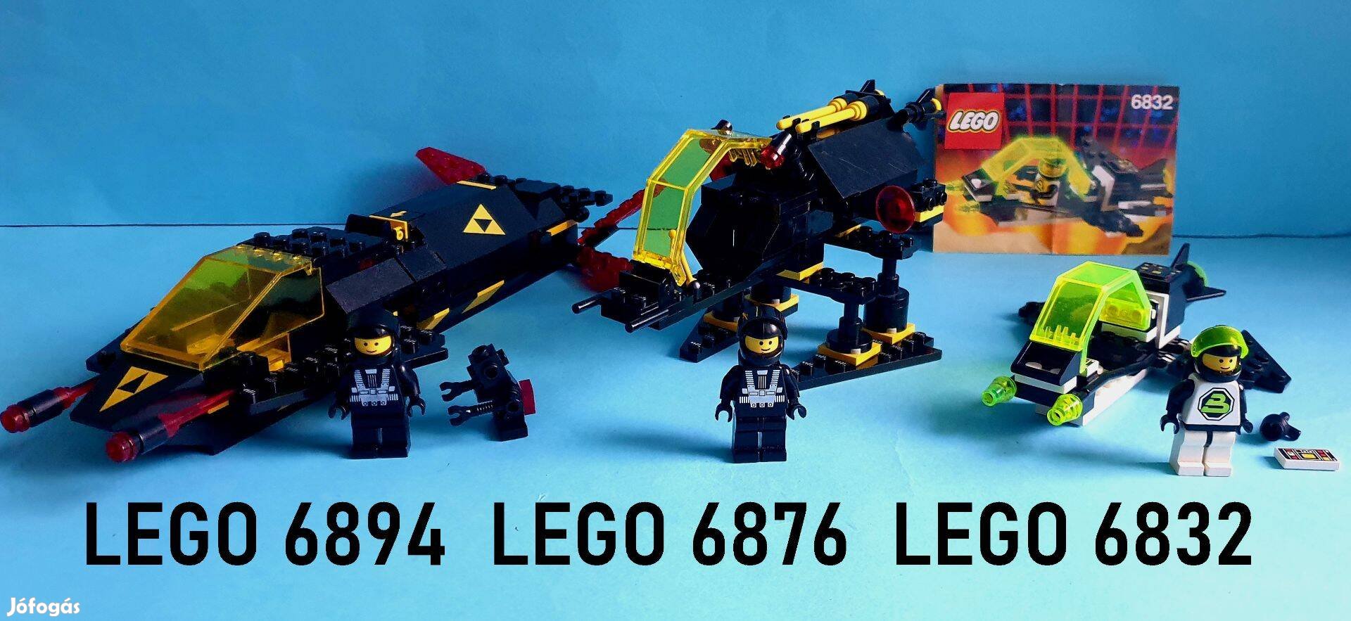 LEGO Space Blacktron 6894 Invader, 6876 Alienator, 6832 Super Nova II