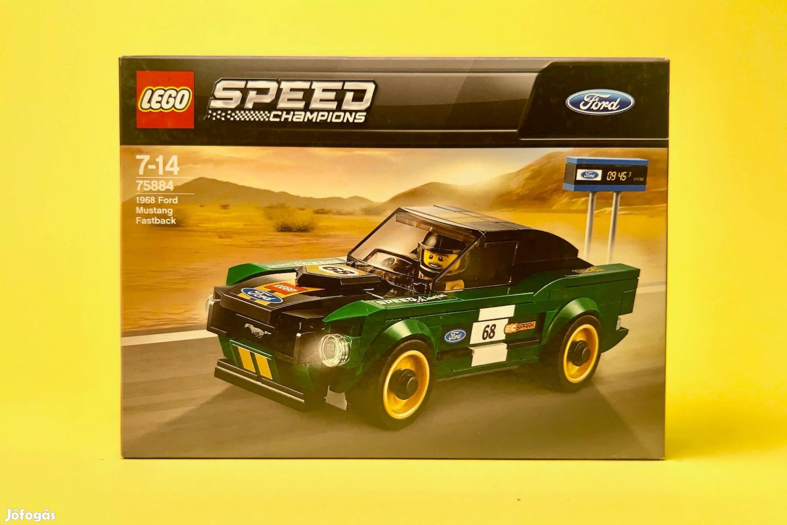 LEGO Speed Champions 75884 1968 Ford Mustang Fastback, Új, Bontatlan