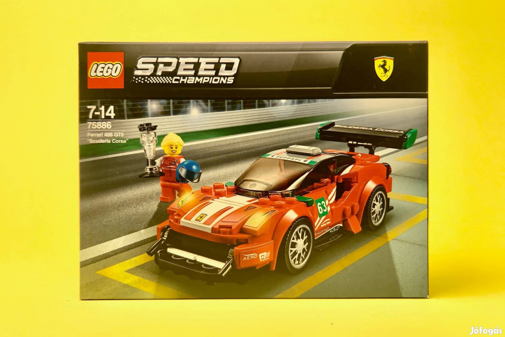 LEGO Speed Champions 75886 Ferrari 488 GT3 Scuderia C. Új, Bontatlan