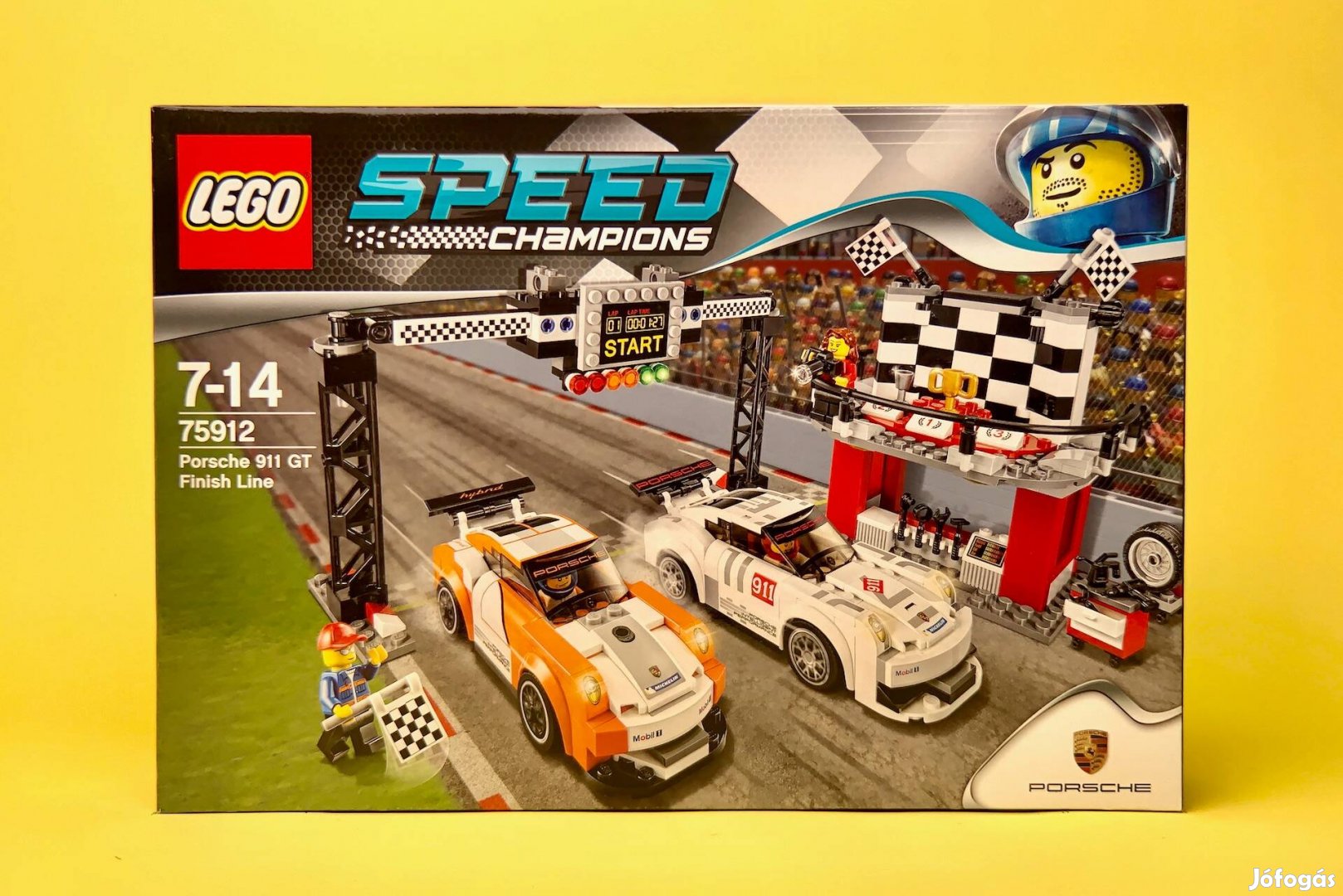 LEGO Speed Champions 75912 Porsche 911 GT Finish Line, Uj, Bontatlan