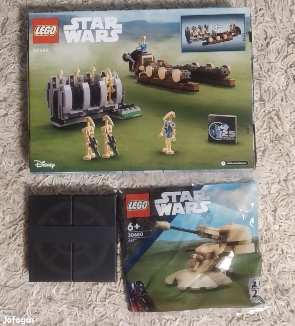 LEGO Star Wars 40686 Droid szállító, 30680 AAT, + Yavin érme