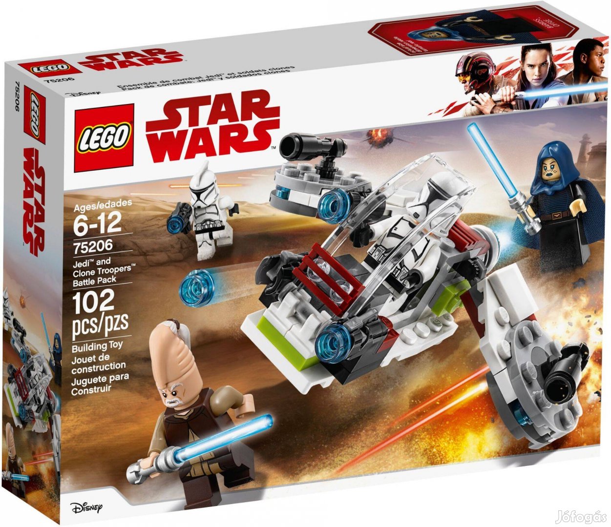 LEGO Star Wars 75206 Jedi and Clone Troopers Battle Pack új, bontatlan