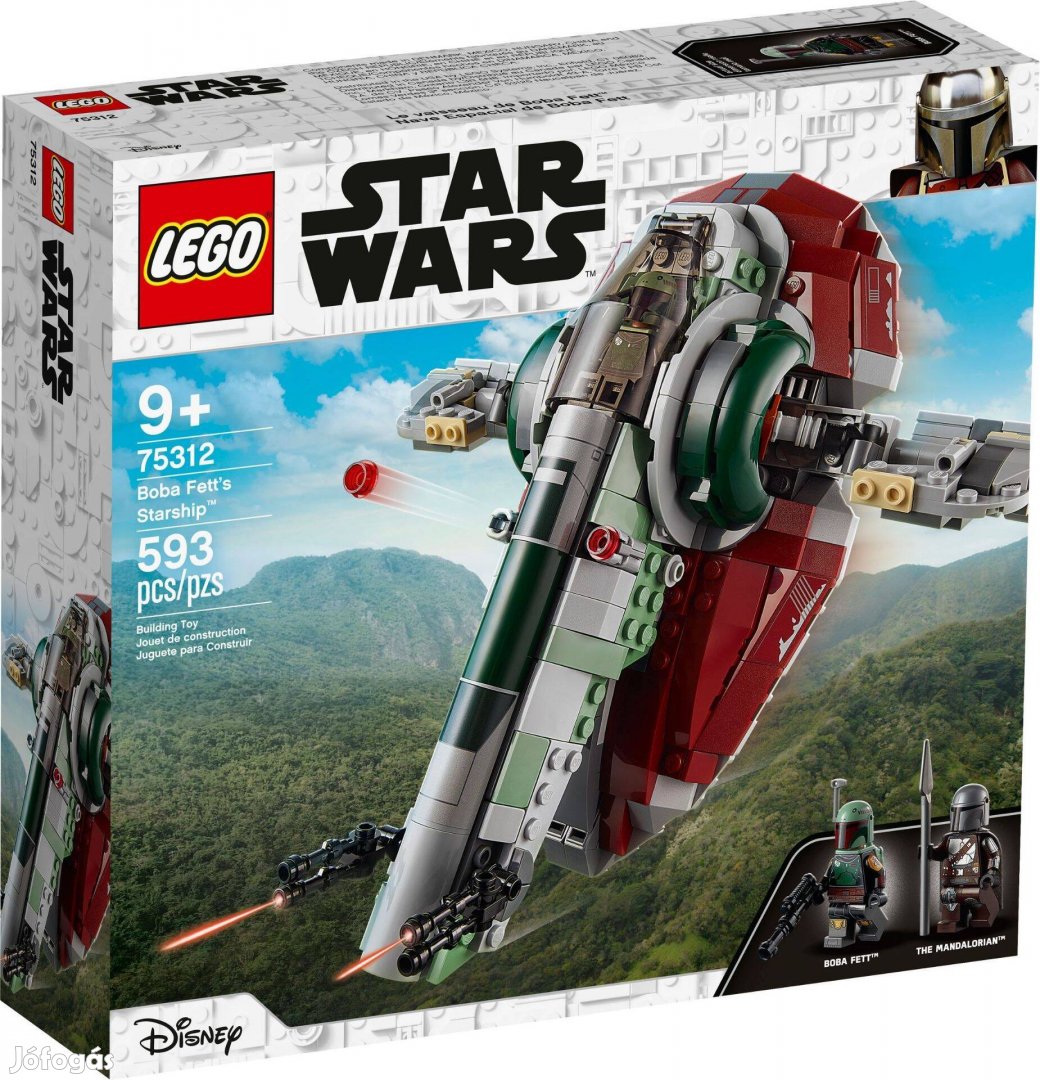 LEGO Star Wars 75312 Boba Fett's Starship új, bontatlan