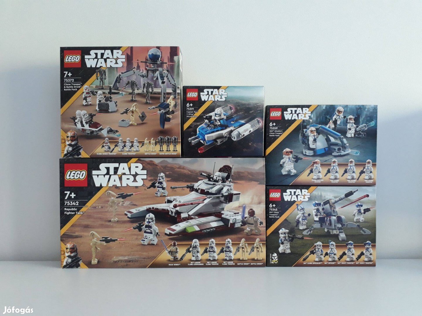 LEGO Star Wars 75342 + 75345 + 75359 + 75372 + 75391 Bontatlan Új