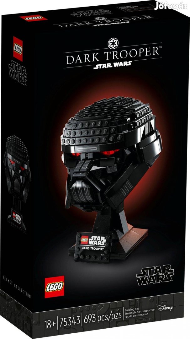 LEGO Star Wars 75343 Dark Trooper Helmet új, bontatlan