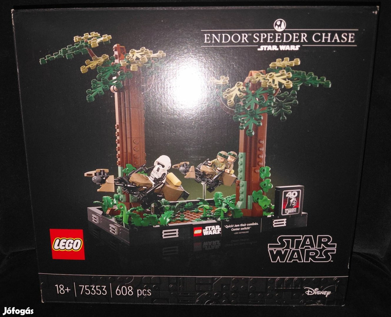 LEGO Star Wars 75353 - Endor sikló üldözés dioráma .