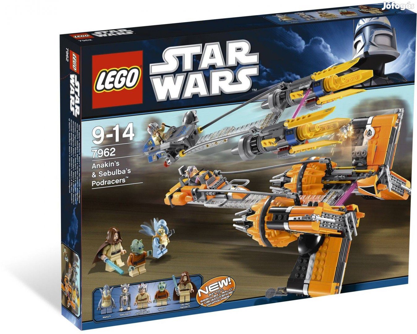 LEGO Star Wars 7962 Anakin Skywalker and Sebulba's Podracers új, bonta