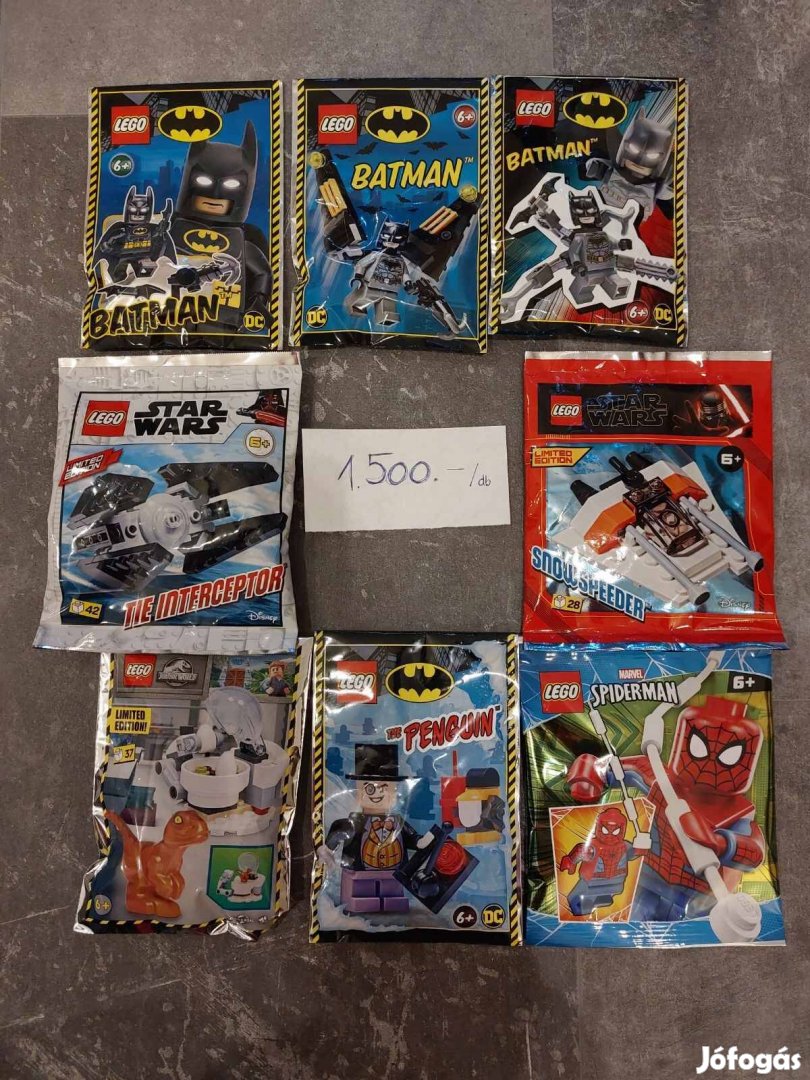 LEGO Star Wars, Jurassic World, Batman, Spiderman