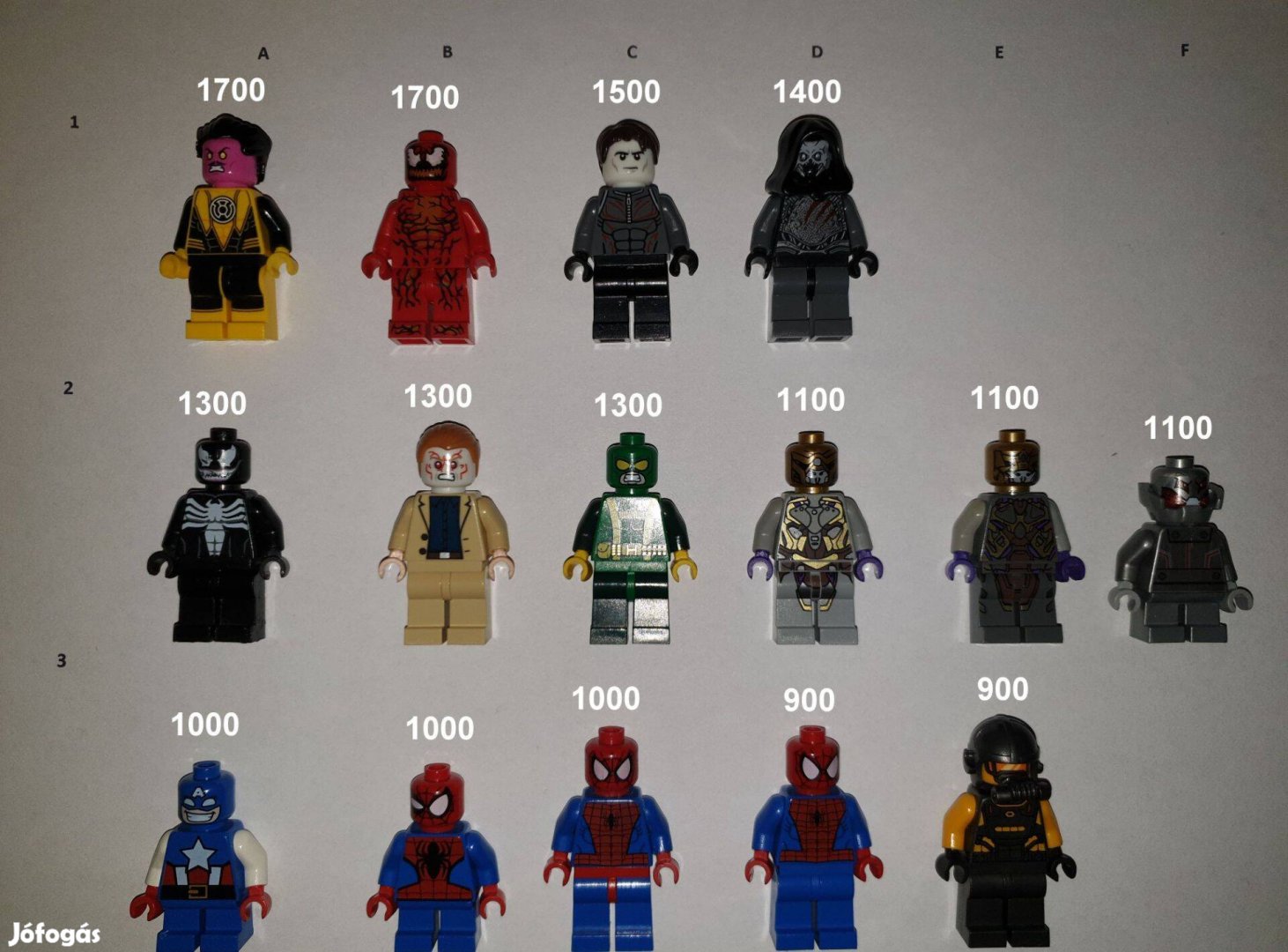 LEGO Super Heroes Marvel figurák