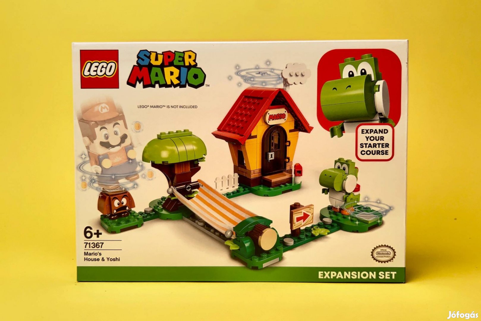 LEGO Super Mario 71367 Mario háza & Yoshi kieg. szett, Új, Bontatlan