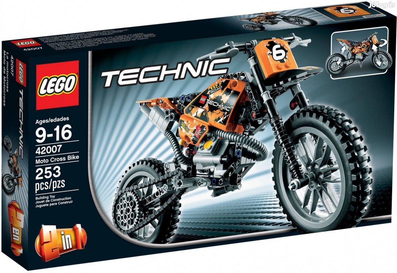 LEGO Technic 42007 Motocross motorkerékpár Bontatlan