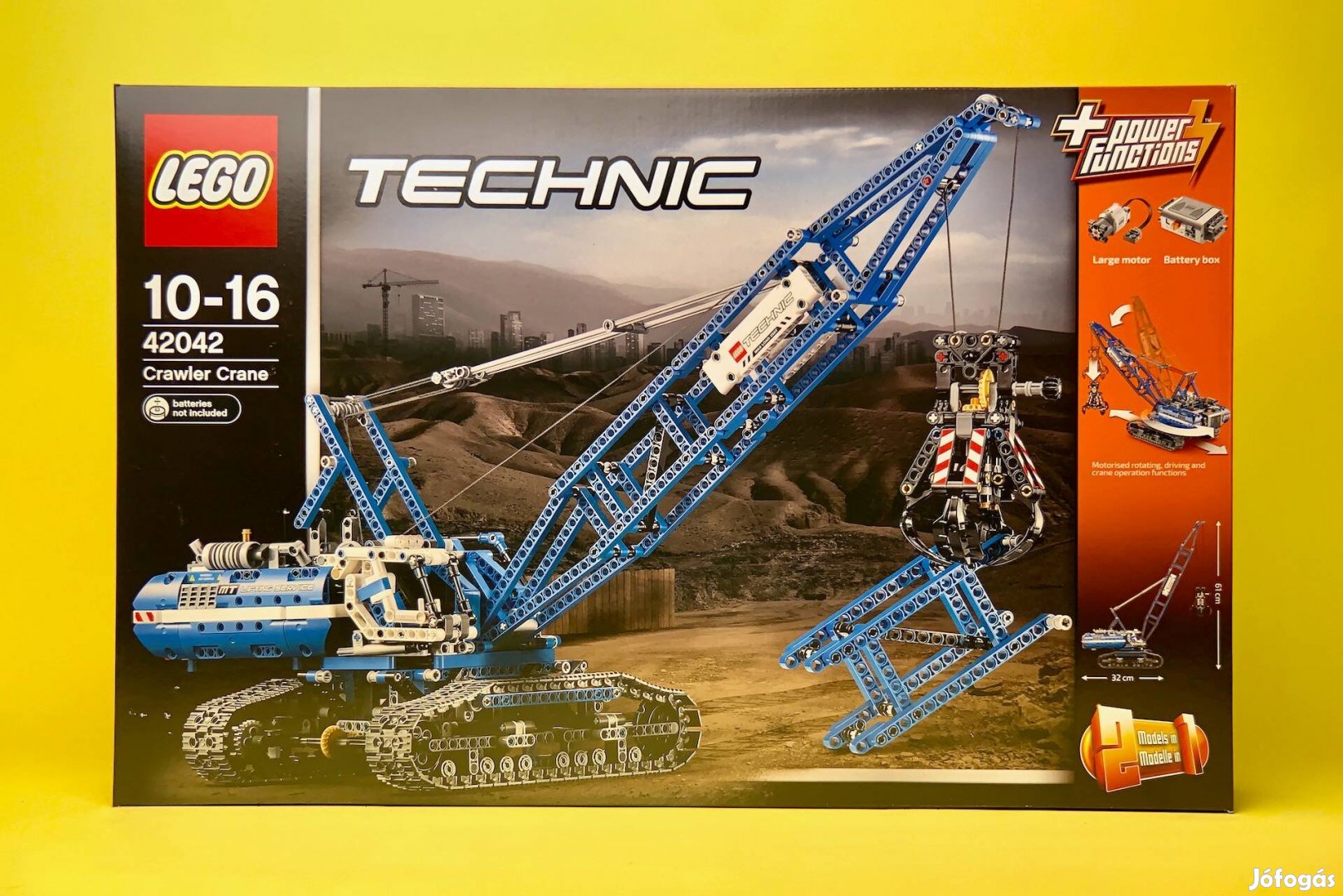 LEGO Technic 42042 Lánctalpas daru, Uj, Bontatlan