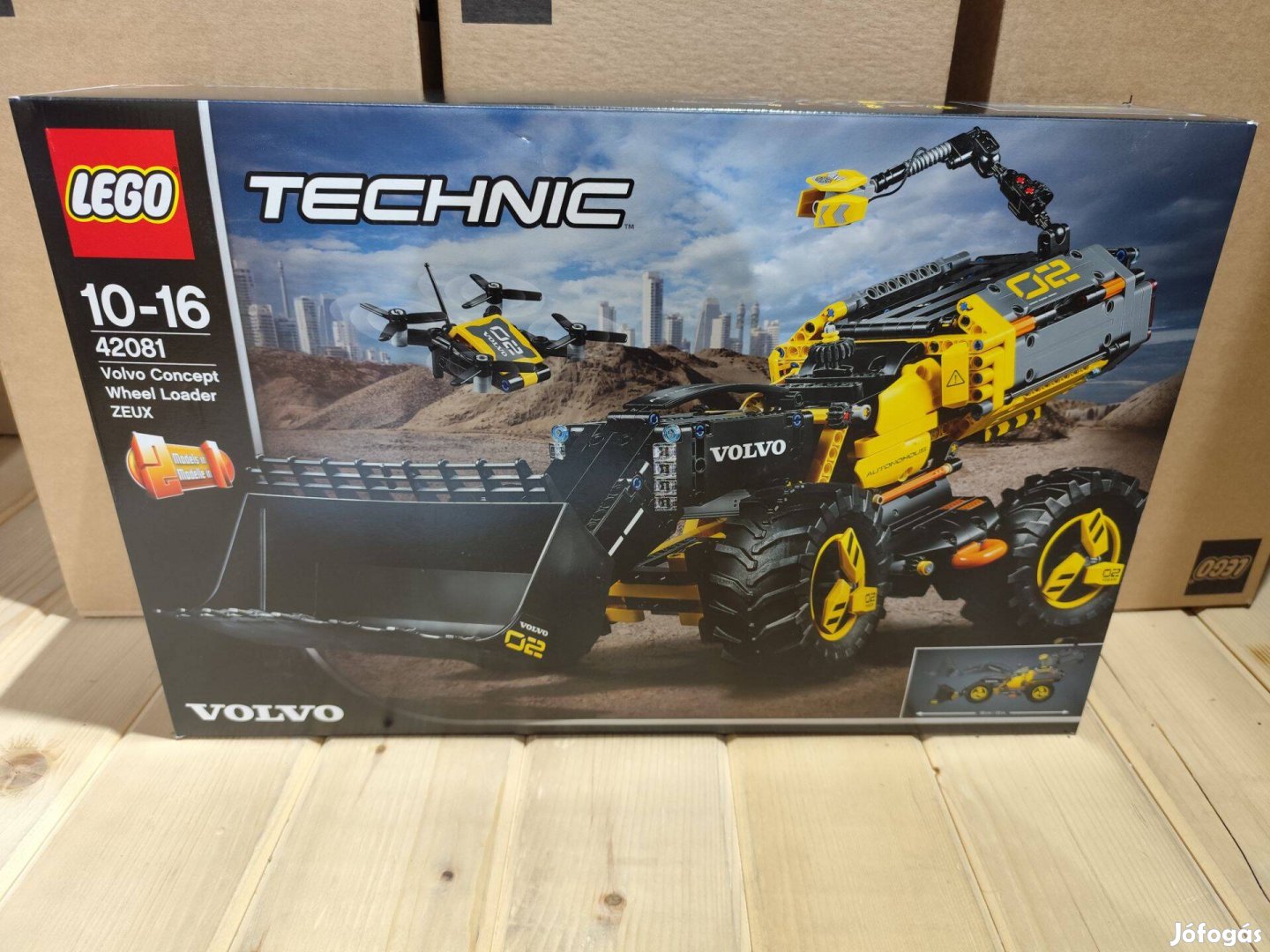 LEGO Technic 42081 Volvo Concept Wheel Loader Zeux új,