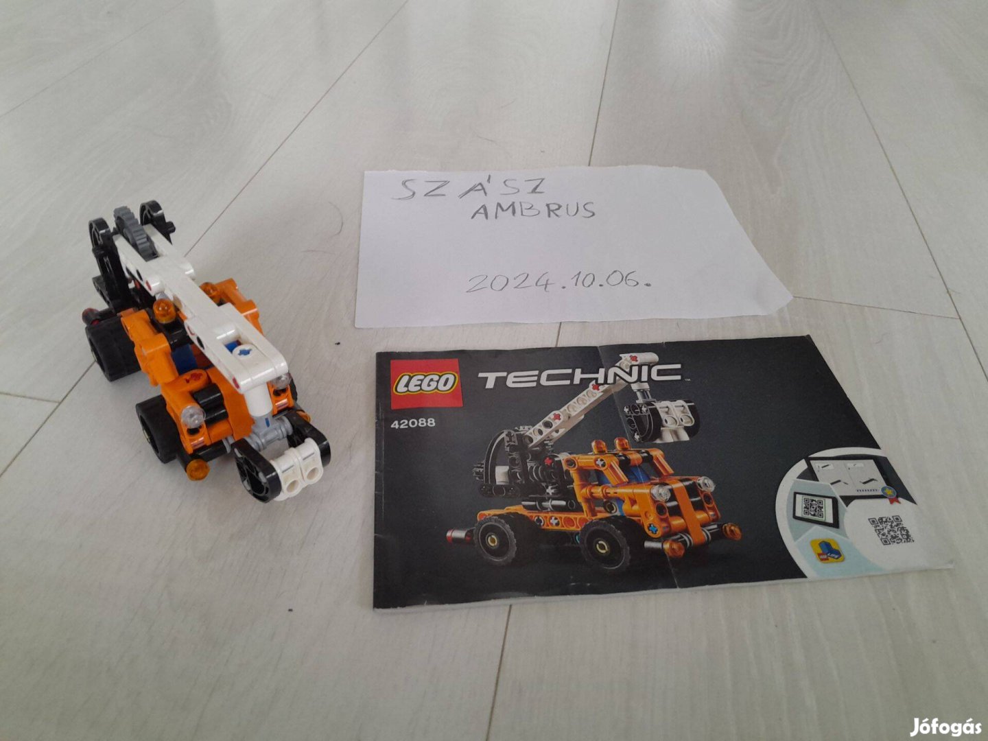 LEGO Technic 42088 - Kosaras emelőgép bontott