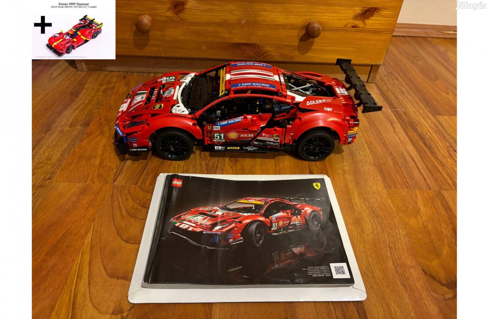 LEGO Technic 42125 Ferrari 488 GTE + 499P Hypercar Eredeti Legolcsóbb