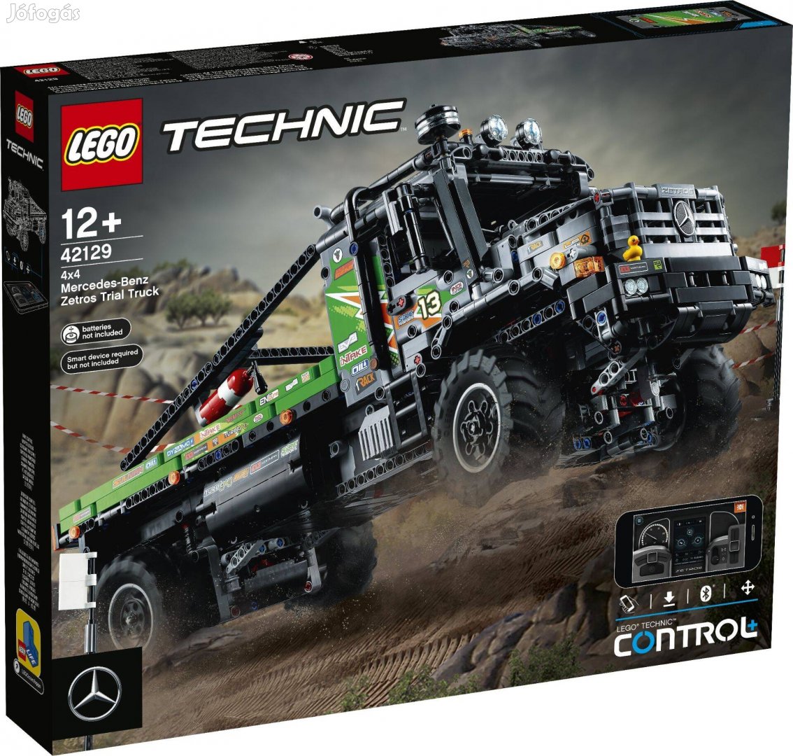 LEGO Technic 42129 4x4 Mercedes-Benz Zetros Trial Truck új, bontatlan