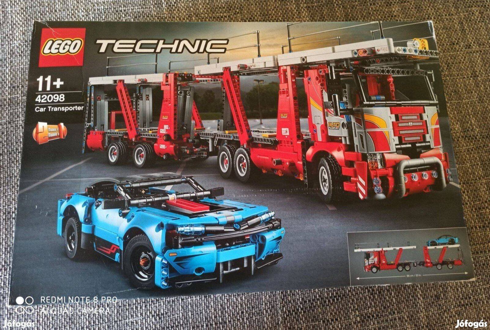 LEGO Technic - Autószállító 42098 Foxposttal! Doboza sérült, bontatlan