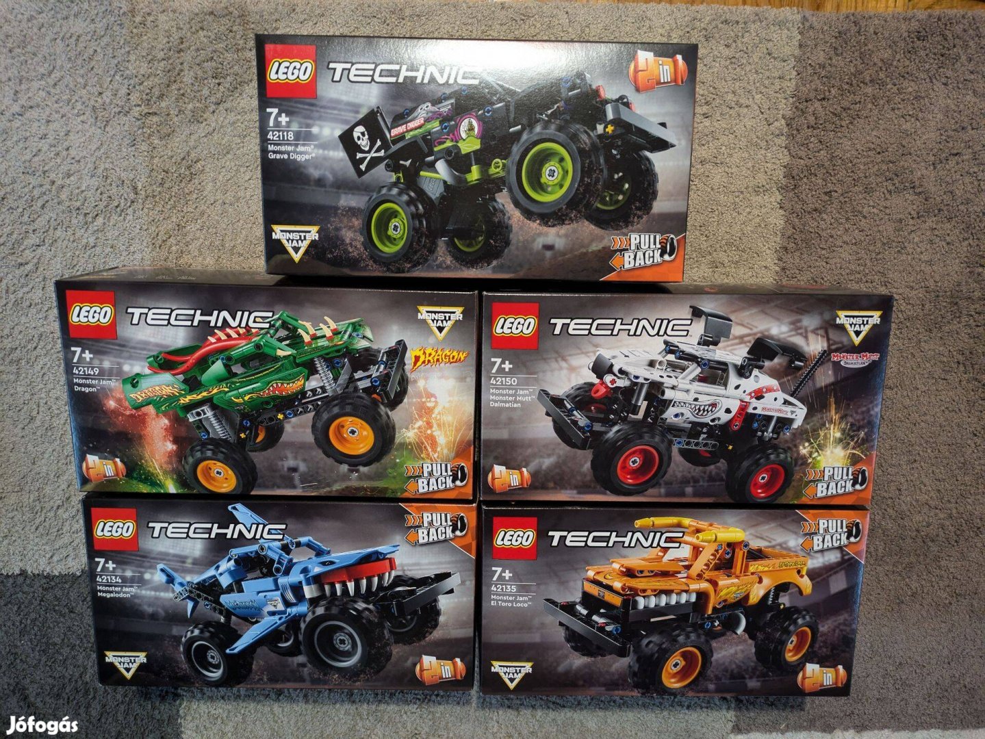 LEGO Technic - Monster Jam sorozat 5db bontatlan