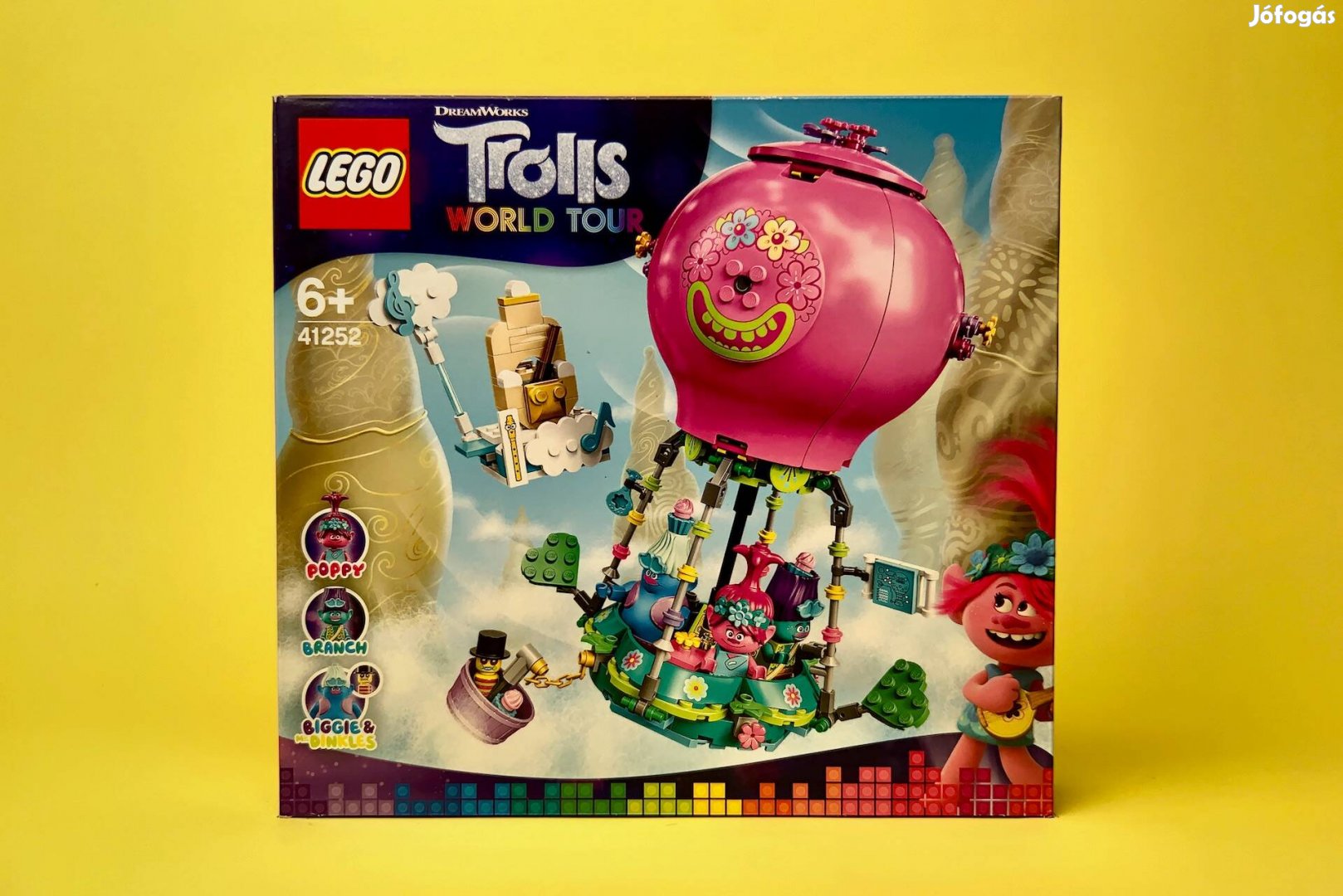 LEGO Trolls World Tour 41252 Poppy's Air Balloon Adv., Uj, Bontatlan