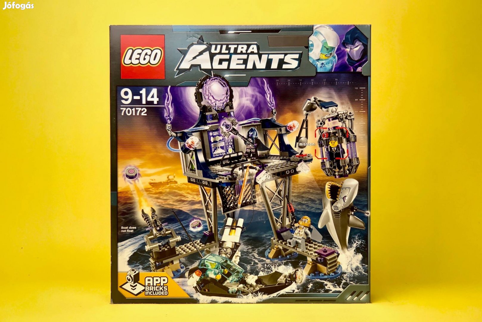 LEGO Ultra Agents 70172 Antimatter's Portal Hideout, Uj, Bontatlan