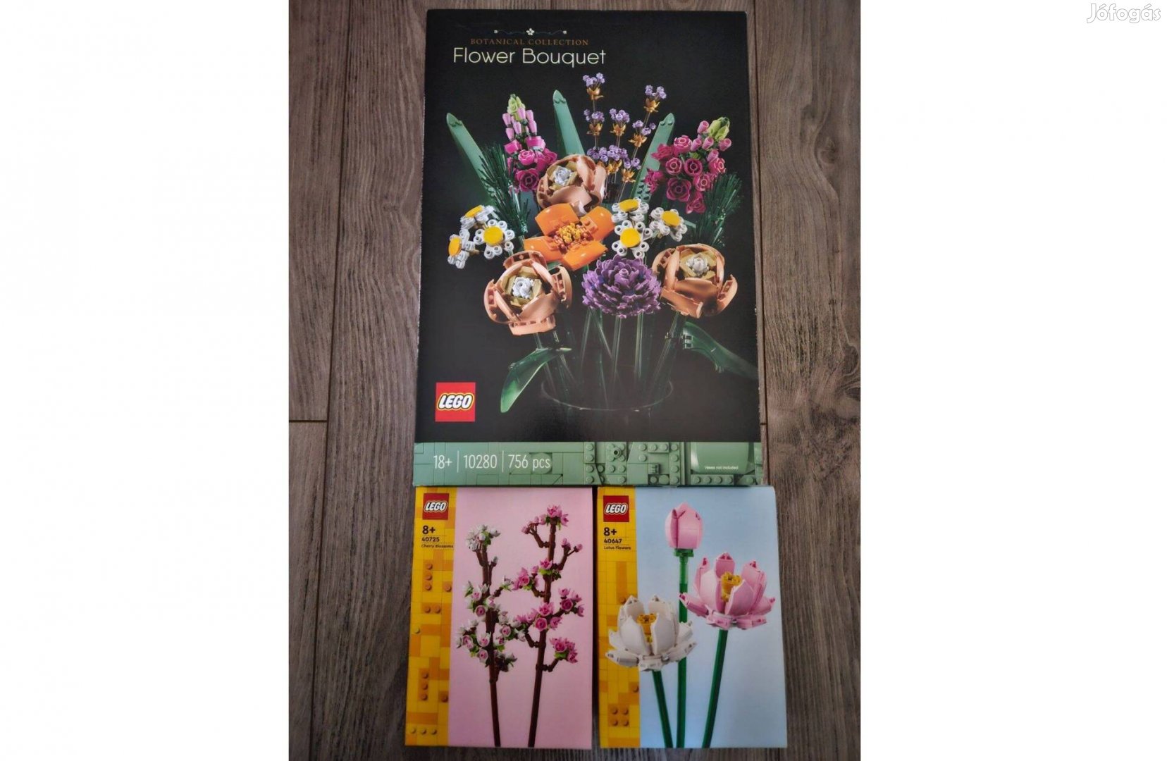 LEGO Virágcsokor 10280 Cseresznyevirágok 40725 Lótuszvirágok 40647 új